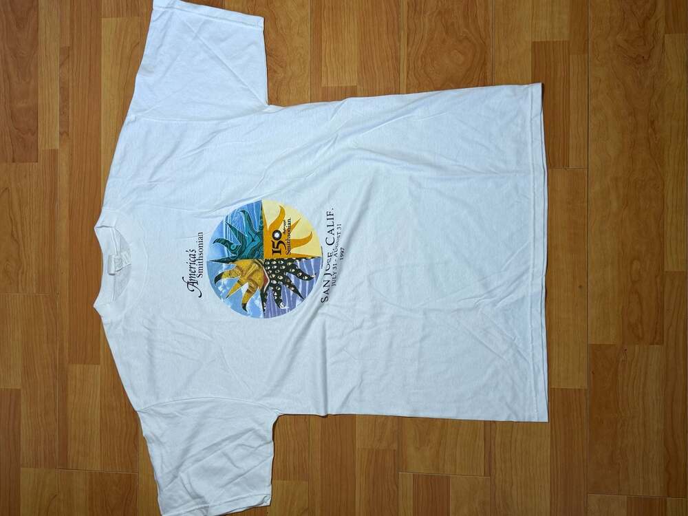 Vintage 1997 Smithsonian 150th Anniversary San Jose California T-Shirt XL
